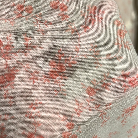 Vintage 70’s Gunne Sax Pink & White Floral Prairie Dress XXS - Picture 5 of 15